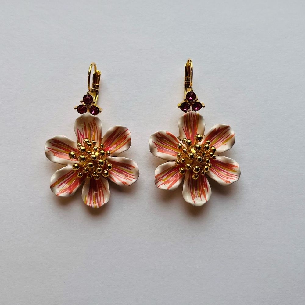 Dolce & Gabbana - floral statement earrings made in Italy BRAND NEW